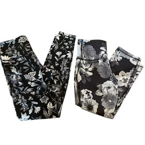 Old Navy Active Floral Legging Lot,‎ Size M, EUC